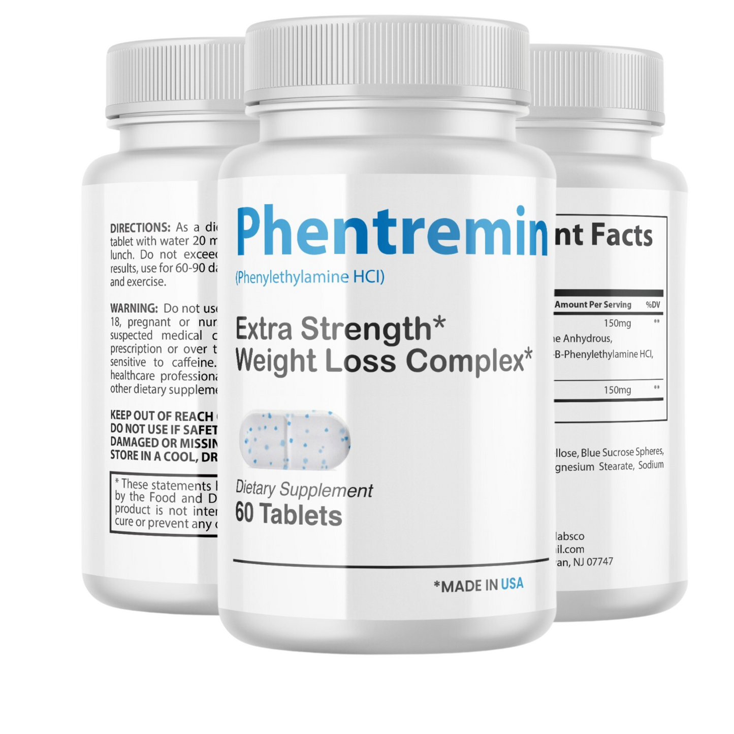Phentremin - 2 MONTH SUPPLY - Best Official Fat Burner - Professional Grade Ingredients