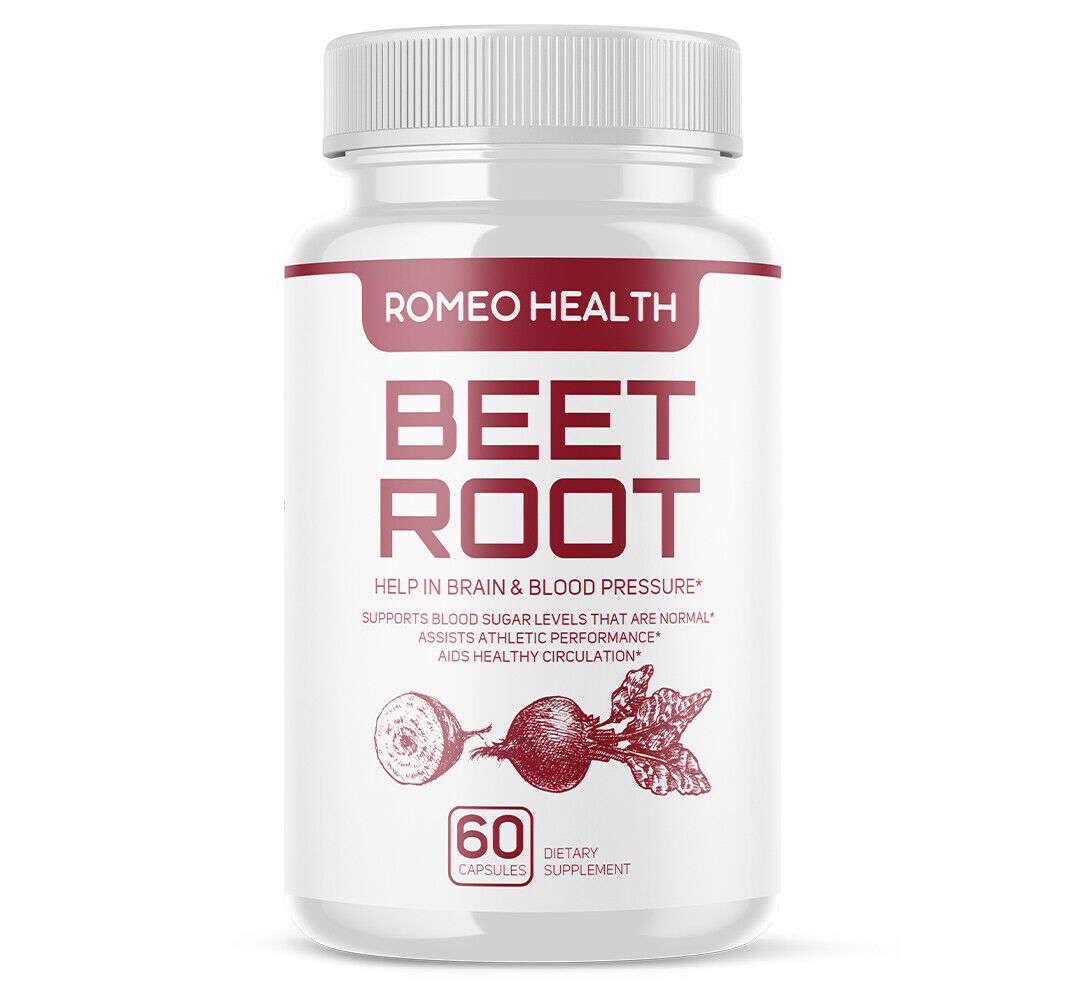 Beet Root Capsules 1300mg Organic Beetroot Powder Extract 60CT – PhenHealth
